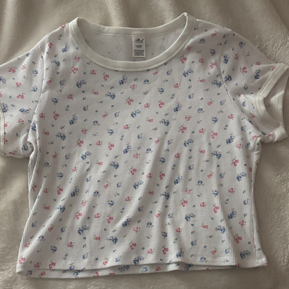 Pink X Frankie’s Bikinis Cropped Tee